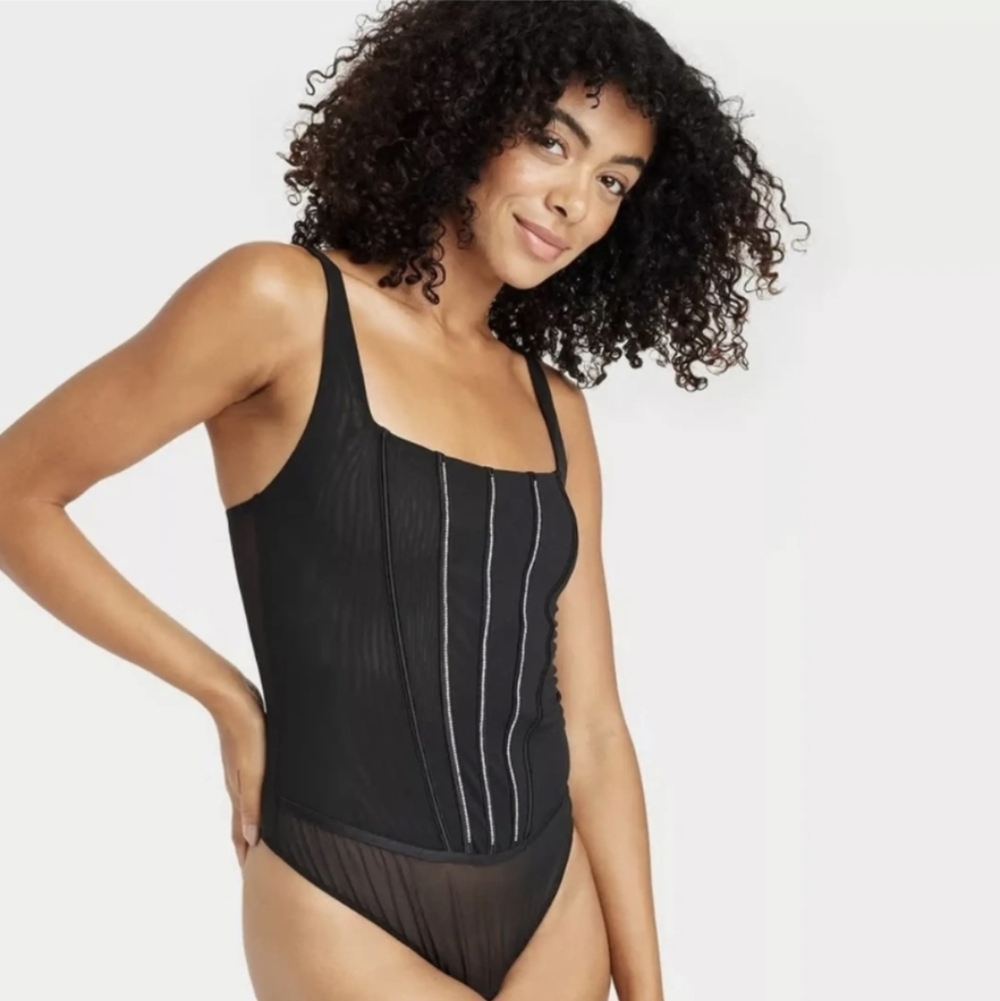Rhinestone Lingerie Bodysuit
